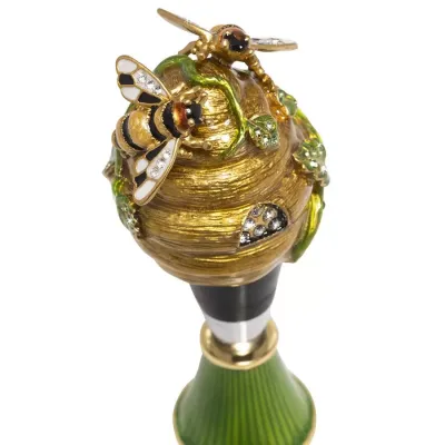 Beehive Wine Stopper and Stand