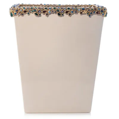 Esther Peacock Bejeweled Trash Bin
