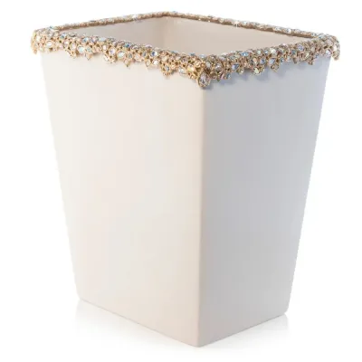 Esther Opal Bejeweled Trash Bin