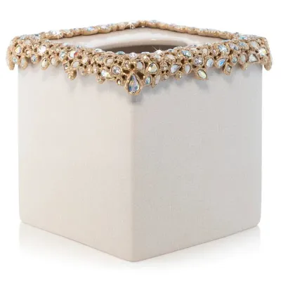 Emerson Bejeweled Tissue Box Opal