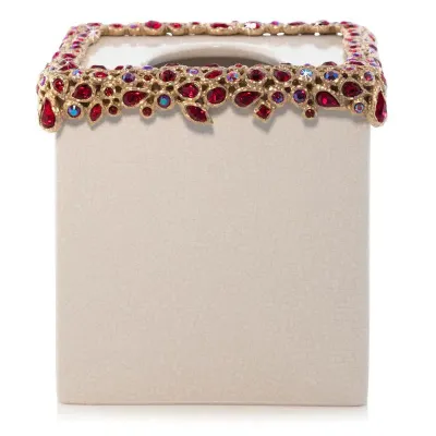 Emerson Bejeweled Tissue Box Ruby
