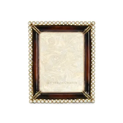Emilia Safari Brown Stone Edge Frame 3" x 4"