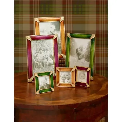 Leland Pave Corner 2" Square Picture Frame Green