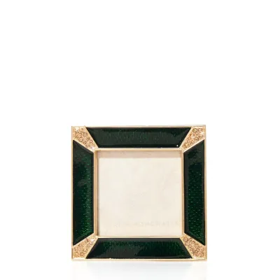 Leland Green Pavé Corner Frame 2"