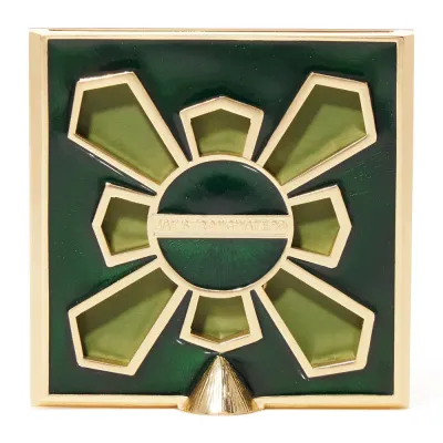 Leland Green Pavé Corner Frame 2"