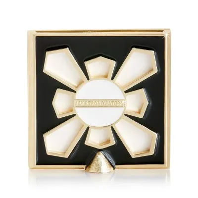 Leland Zebra Striped Pavé Corner Frame 2"