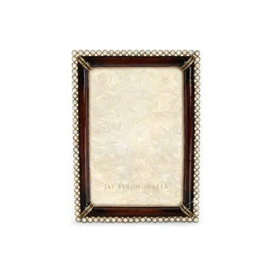 Lorraine Stone Edge 4" x 6" Picture Frame Dark Brown