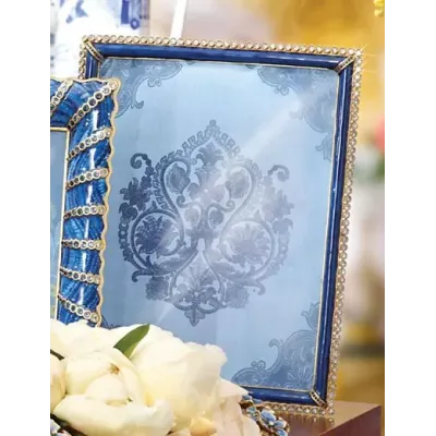 Laetitia Stone Edge 8" x 10" Picture Frame Indigo (Special Order)