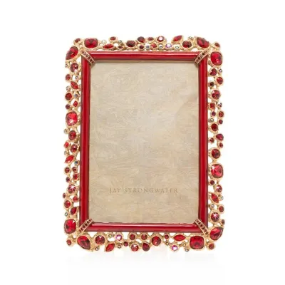 Emery Bejeweled 4" x 6" Picture Frame Ruby