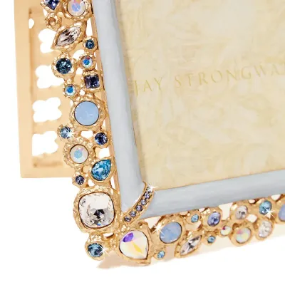 Emery Baby Blue Bejeweled Frame 4" x 6"