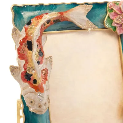 River Koi Picture Frame Natural (Special Order)