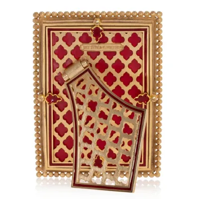 Lorraine Stone Edge Ruby Frame 4" x 6"