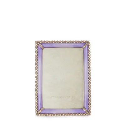 Lorraine Stone Edge Lavender Frame 4" x 6"