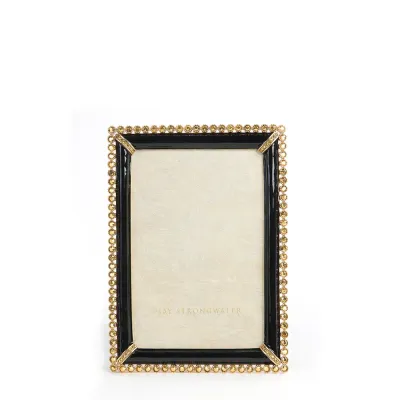 Lorraine Stone Edge Black Frame 4" x 6"