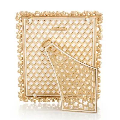 Theo Bejeweled White Opal Frame 8" x 10"