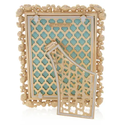 Leslie Bejeweled Baby Blue Frame 5" x 7"