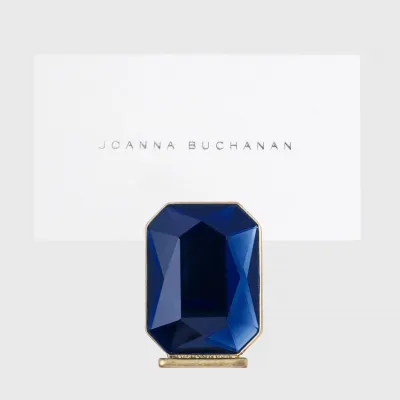 Single Gem Placecard Holder Navy, Set of Two
