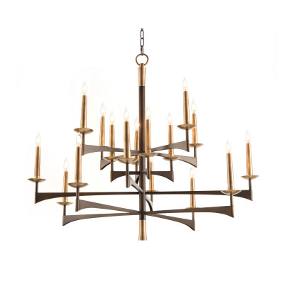 Mid-Century Sixteen-Light Chandelier