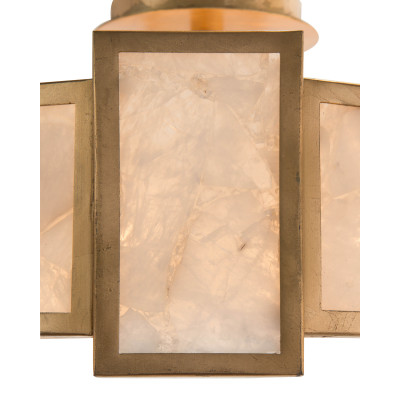 Calcite Panel Six-Light Semiflush