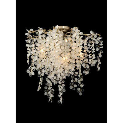 Shiro-Noda Five-Light Flush Chandelier