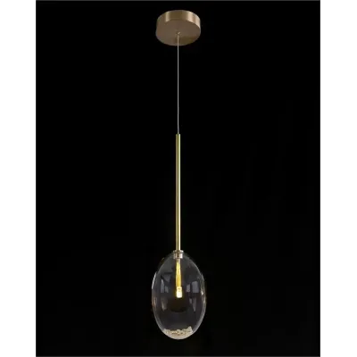 Echo: Glass Globe Single Droplight Pendant