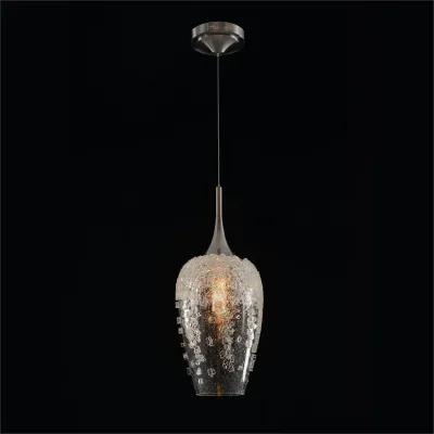 Aureo Single-Light Glass Pendant 24"H X 7.25"W X 7.25"D