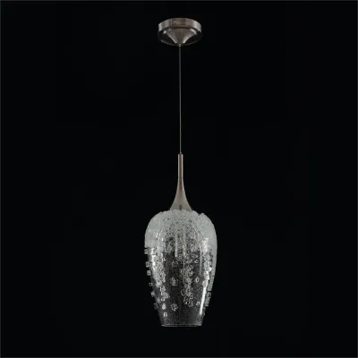 Aureo Single-Light Glass Pendant 24"H X 7.25"W X 7.25"D