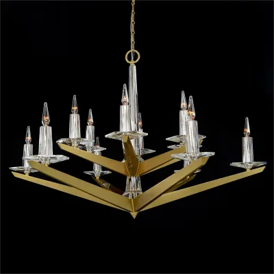 Antares Twelve Light Chandelier 36"H x 48"W x 48"D