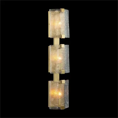 Claritas Three-Light Wall Sconce, Brass