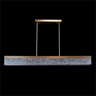 Boreal Horizontal Chandelier, Brass