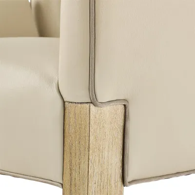 Chorro Grey Leather Occasional Chair