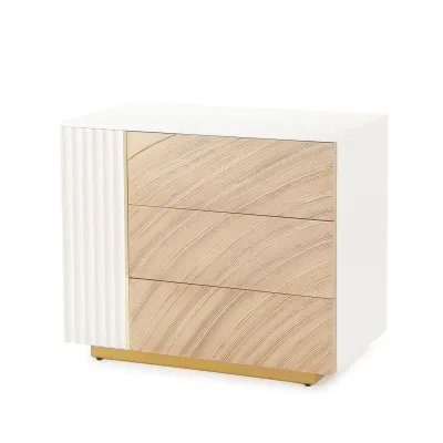 Province Three-Drawer Chest Left