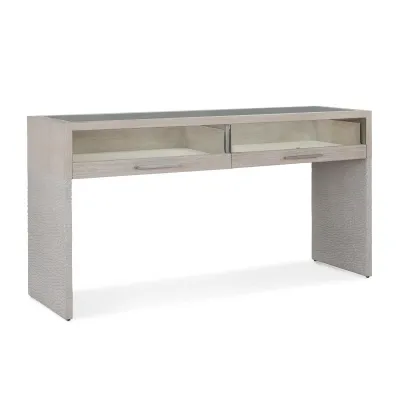 Galicia Two-Drawer Lighted Console Table