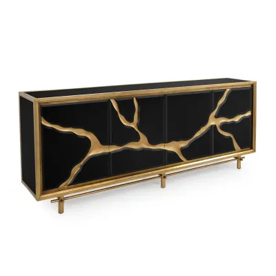 Revne Black Credenza
