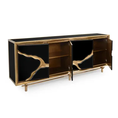 Revne Black Credenza