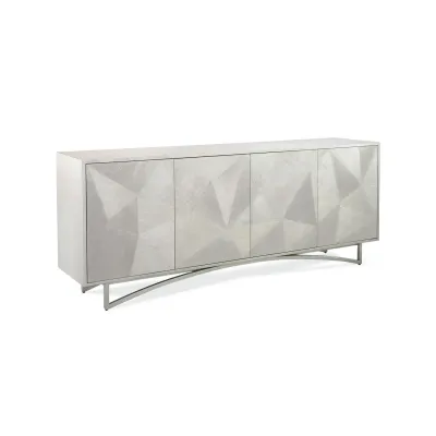 Vertex Silver Four-Door Sideboard