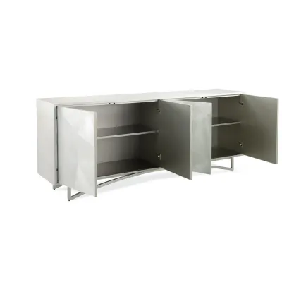 Vertex Silver Four-Door Sideboard