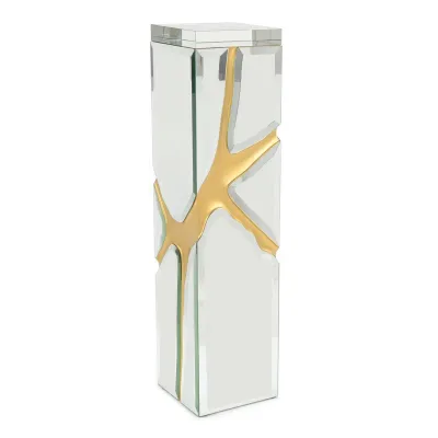 Ravine Beveled Mirror Pedestal I 48"H x 12"W x 12"D