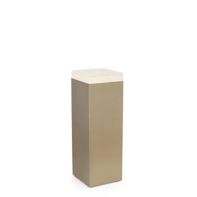 Edda Pedestal IV, Antique Brass