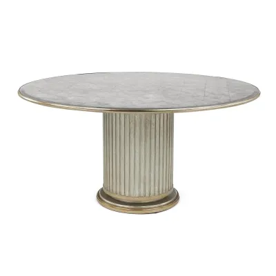 Dorian Dining Table, Gold