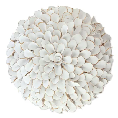 Button Flower Wall Art White I