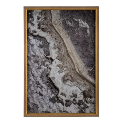 Rodney Bursiel's Salt Vein in a Dark Sand Gallery Frame