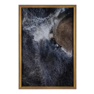 Rodney Bursiel's Eyre Sediment in a Dark Sand Gallery Frame