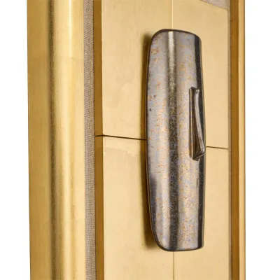 Gilded Porcelain Relief Wall Art Bronze