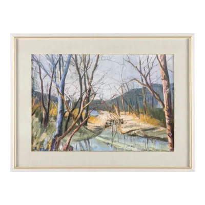 Shelley Bolton's Messenger in a White Gallery Frame