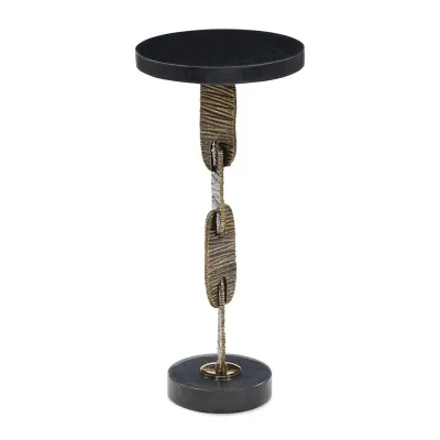 Chase Martini Table 23"H X 10"W X 1"D Black
