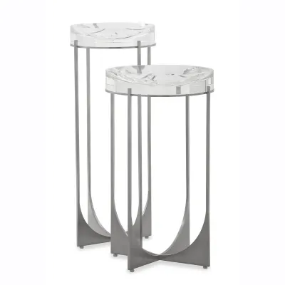Svelte Martini Table II, Silver