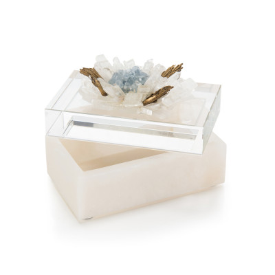 Festooned in Stones Box with Celestite
