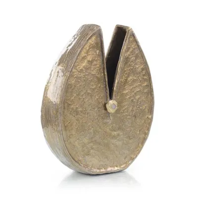 Silver and Gold Enameled Vase I