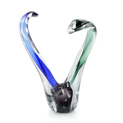 Swirls of Color Glass Sculpture I